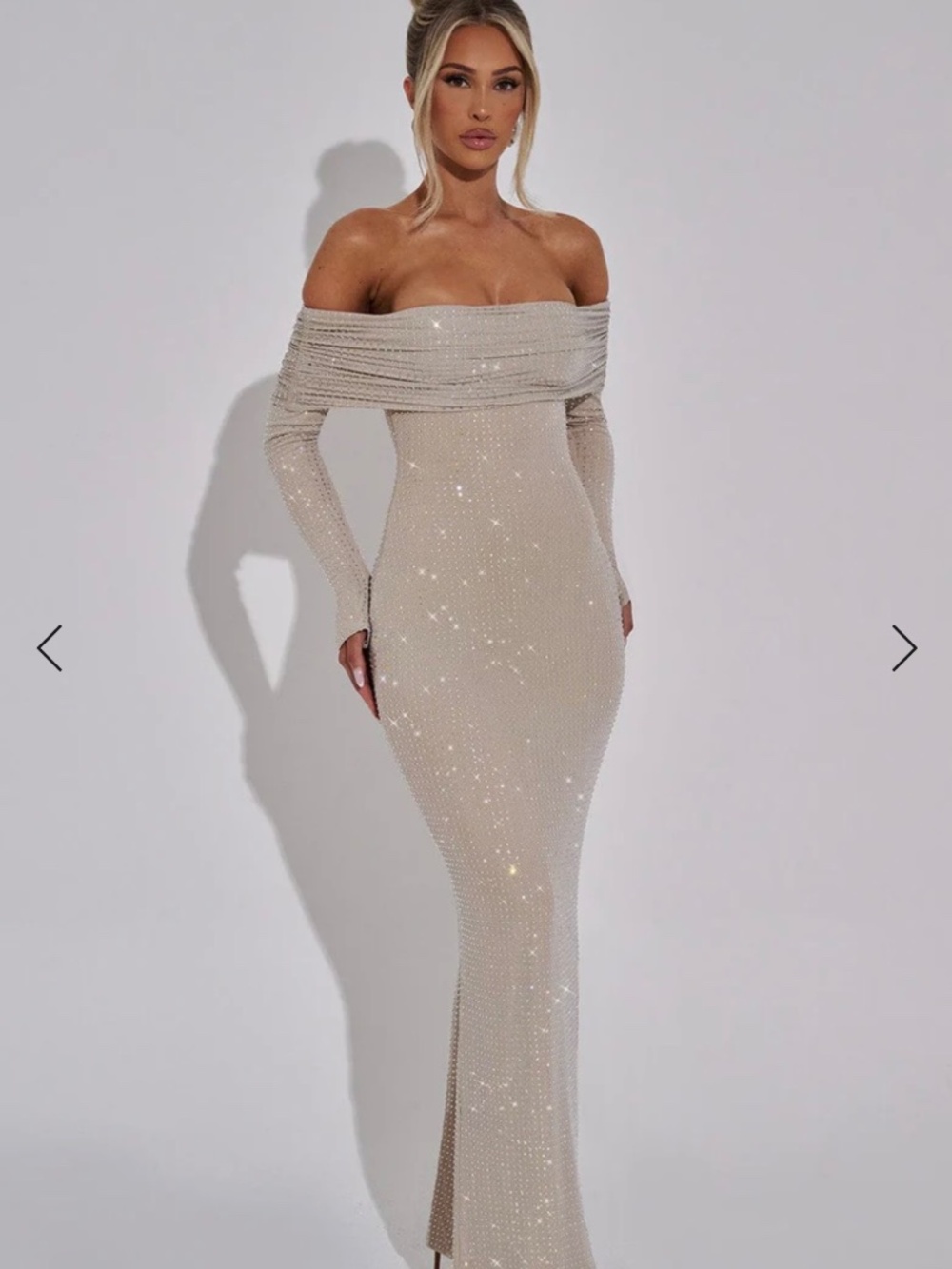 Babyboo CYPRUS MAXI DRESS  rhinestones maxi Size M - Picture 11 of 13